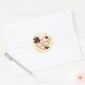 Golden 50 Jubileum Ronde Sticker (Envelop)