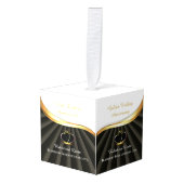 Golden 50e bruiloft religieus Jubileum Decoratie (Voorkant hoekig)