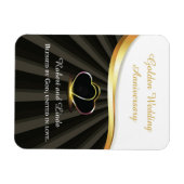 Golden 50e bruiloft religieus Jubileum Magneet (Horizontaal)