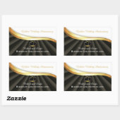 Golden 50e bruiloft religieus Jubileum Rechthoekige Sticker (Vel)