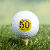 Golden 50ste Jubileum golfbal Golfballen (Insitu Shirt)