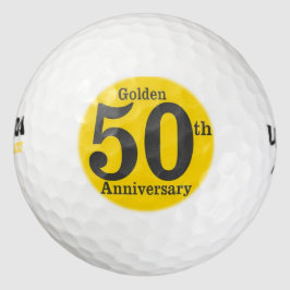 Golden 50ste Jubileum golfbal Golfballen