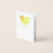 Golden 50th Bruiloft Jubileum Mama en Pap Folie Kaarten (Voorkant)