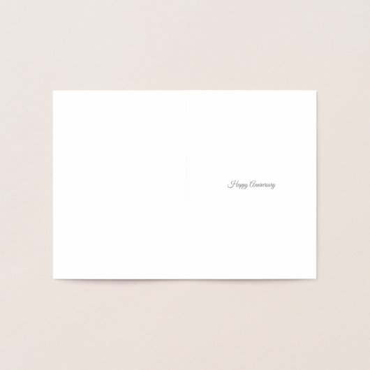 Golden 50th Bruiloft Jubileum Mama en Pap Folie Kaarten (Binnen)