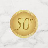 Golden 50th confetti (Kleine voorkant)