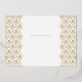 Golden 50th Jubileum Folie Invitation Folie Uitnodiging (Achterkant)