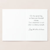 Golden 50th Jubileum gepersonaliseerde Kaart (Binnen)