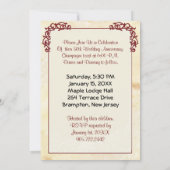 Golden 50th Jubileum Save The Date (Achterkant)