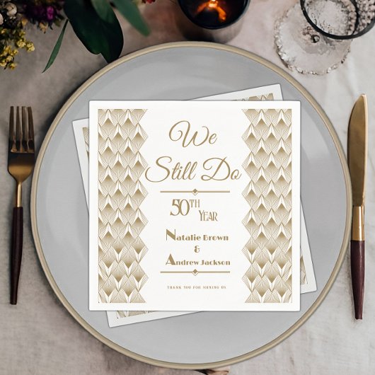 Golden 50th Jubileum Servet