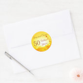Golden 50th Jubileum Sticker  (Envelop)