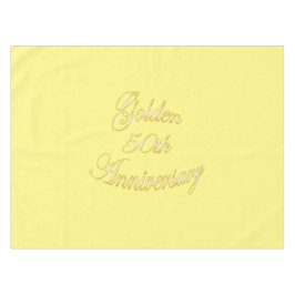 Golden 50th Jubileum Tablecloth Tafelkleed