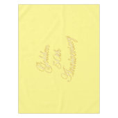 Golden 50th Jubileum Tablecloth Tafelkleed (Voorkant)