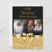 Golden 50th Jubileum Uitnodigingen voor Maryann (Voorkant)