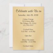 Golden 50th Jubileum Uitnodigingen voor Maryann (Achterkant)