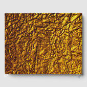 Golden 50th Wedding Jubileum Custom Guest Book Gastenboek (Achterkant)