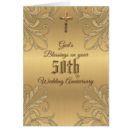 Golden 50th Wedding Jubileum huwelijksgebed
