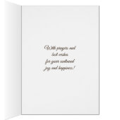 Golden 50th Wedding Jubileum huwelijksgebed (Binnen (Rechts))