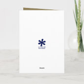 Golden 50th Wedding Jubileum Kaart (Achterkant)