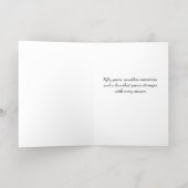 Golden 50th Wedding Jubileum Love Still Blooms Folie Feestdagenkaart (Binnenlaag)