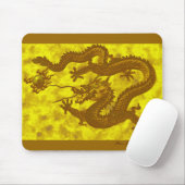 Golden 5-Toed Dragon Mousepad Muismat (Met muis)
