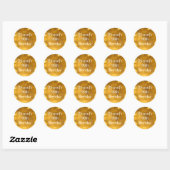 Golden 90th Birthday Sticker (Vel)