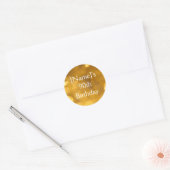 Golden 90th Birthday Sticker (Envelop)