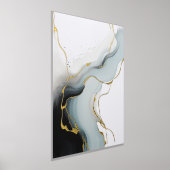 Golden Abstract Art Verlicht Poster Folie Goud (Laagn)