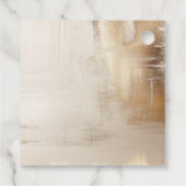 Golden Abstract | Bruiloft Welkom Gift Bag Bedankjes Labels (Achterkant)