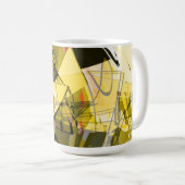 Golden Abstract Coffee Mug Koffiemok (Voorkant rechts)