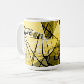 Golden Abstract Coffee Mug Koffiemok