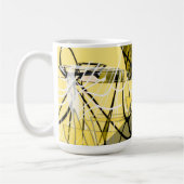 Golden Abstract Coffee Mug Koffiemok (Links)