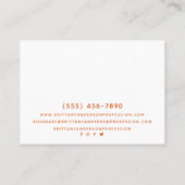 Golden Abstract DIY-Visitekaartje Visitekaartje (Achterkant)