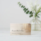 Golden Abstract | Elegant Visitekaartje (Staand voorkant)