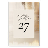 Golden Abstract | Elegante bruiloft Kaart (Achterkant)