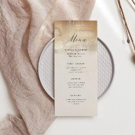 Golden Abstract | Elegante bruiloft Menu