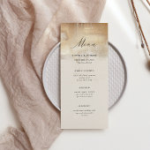 Golden Abstract | Elegante bruiloft Menu