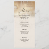 Golden Abstract | Elegante bruiloft Menu (Voorkant)
