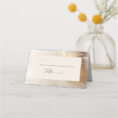 Golden Abstract | Elegante bruiloft Plaatskaartje (Voorkant)