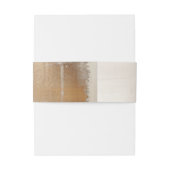 Golden Abstract | Elegante bruiloft Uitnodigingen Wikkel (Achterkant Voorbeeld)