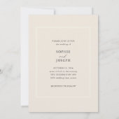 Golden Abstract | Elegante foto bruiloft Kaart (Achterkant)