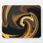 Golden Abstract Heart Mousepad Muismat (Voorkant)