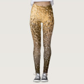 Golden Abstract Licht Leggings (Voorkant)