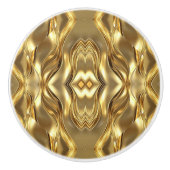 Golden abstract mandala pattern keramische knop (Voorkant)