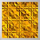 Golden Abstract Poster (Voorkant)