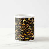 Golden Abstract Swirl Pattern Koffiemok