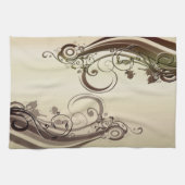 Golden Abstract Theedoek (Horizontaal)