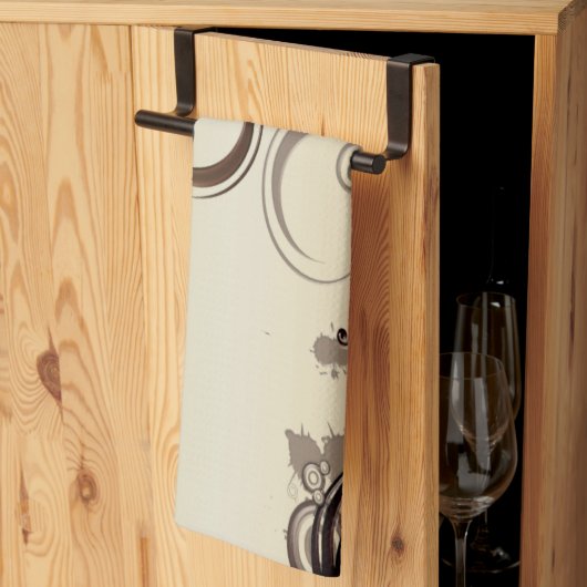 Golden Abstract Theedoek (Derde Gevouwen)