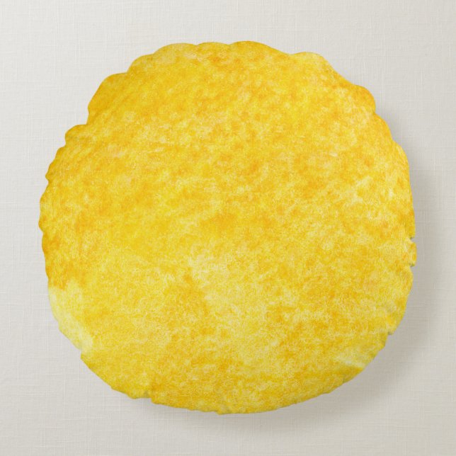 Golden abstracte achtergrond abstract, kunst, back rond kussen (Voorkant)