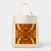 Golden Abstracte Grote Canvas tas (Voorkant)