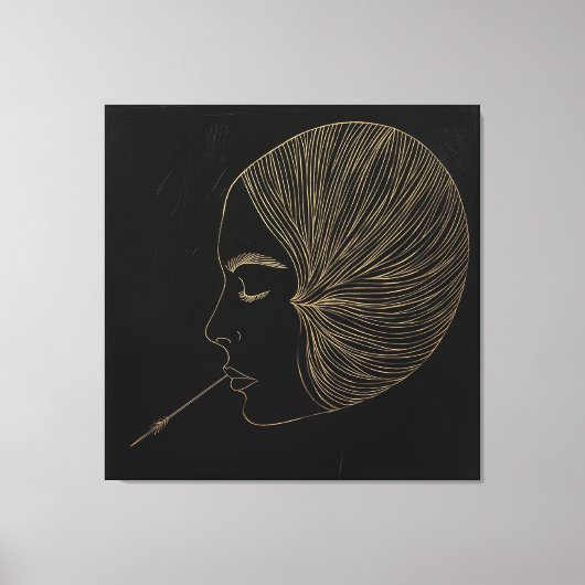 Golden Abstracte kunst Prints (Voorkant)